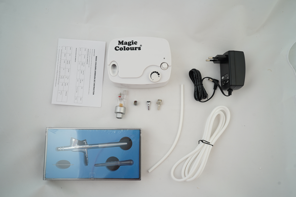 Magic Colors Air Brush Kit - Airbrush Compressor- All About Baking