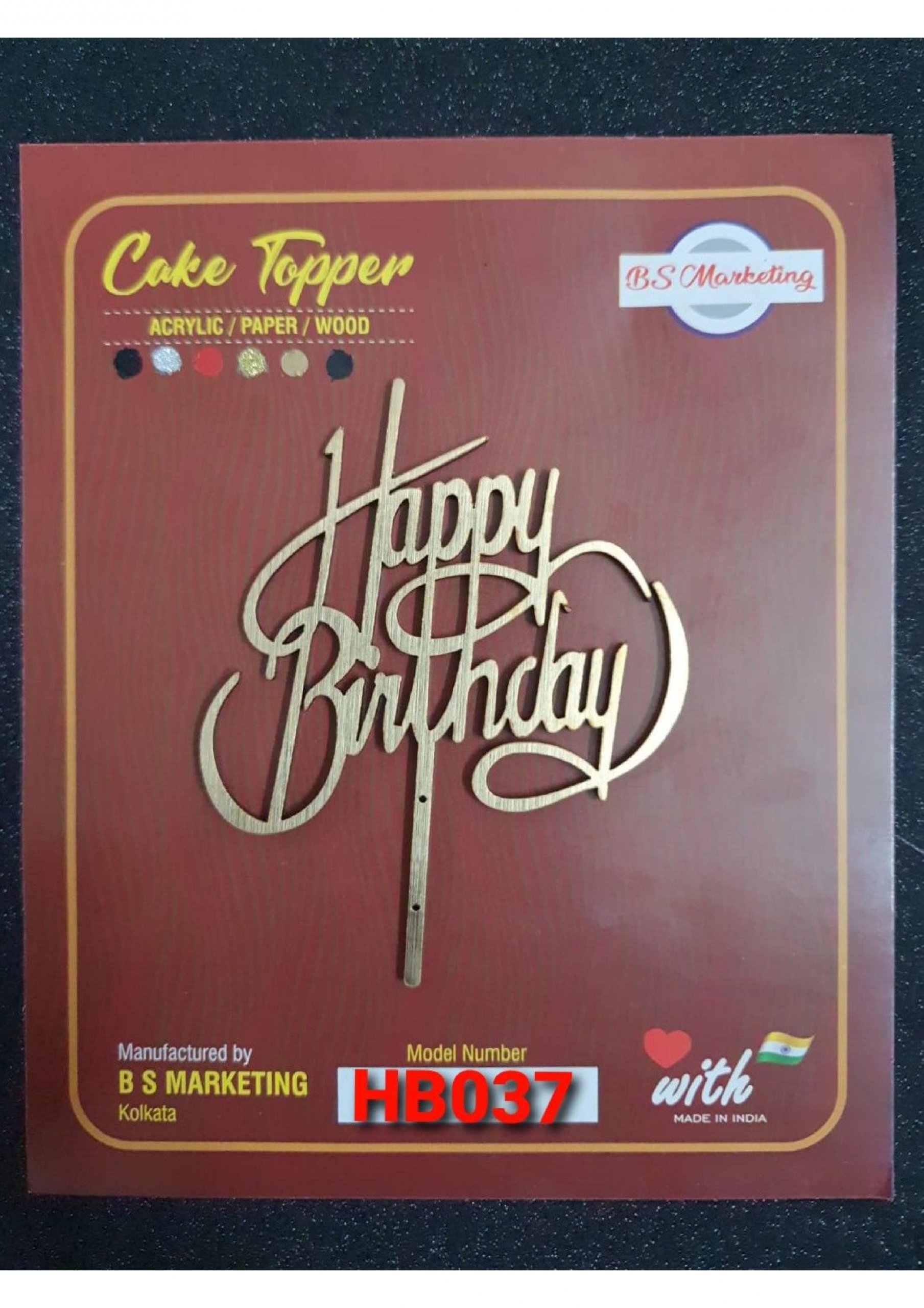 Buy Cake Topper or Happy Birthday Toppers Model Number 37 - All About Baking