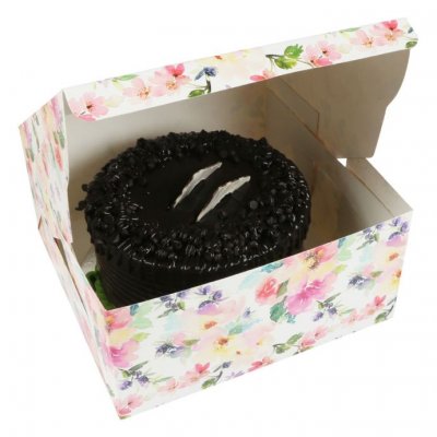 Floral Printed Cake Box - All About Baking