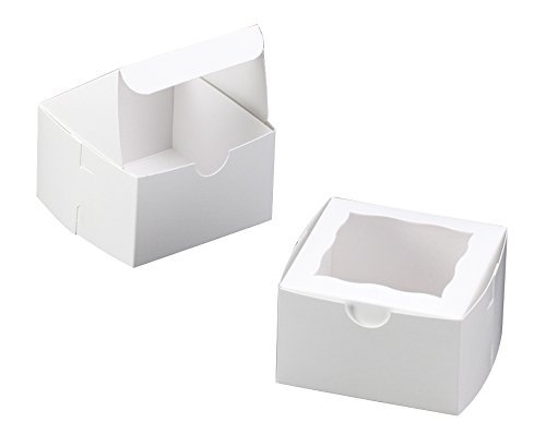 White Cake Box with Window - All About Baking