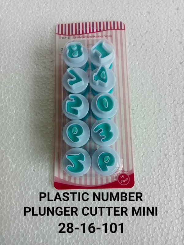 Plastic Number Plunger Cutter - All About Baking